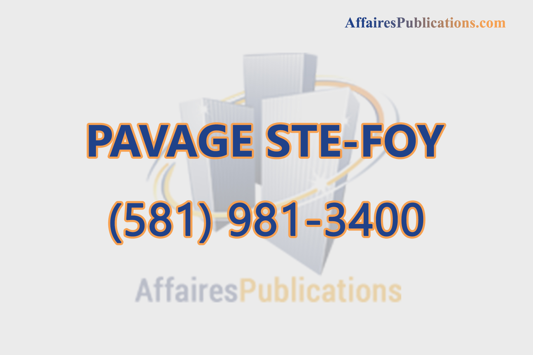 PAVAGE STE-FOY