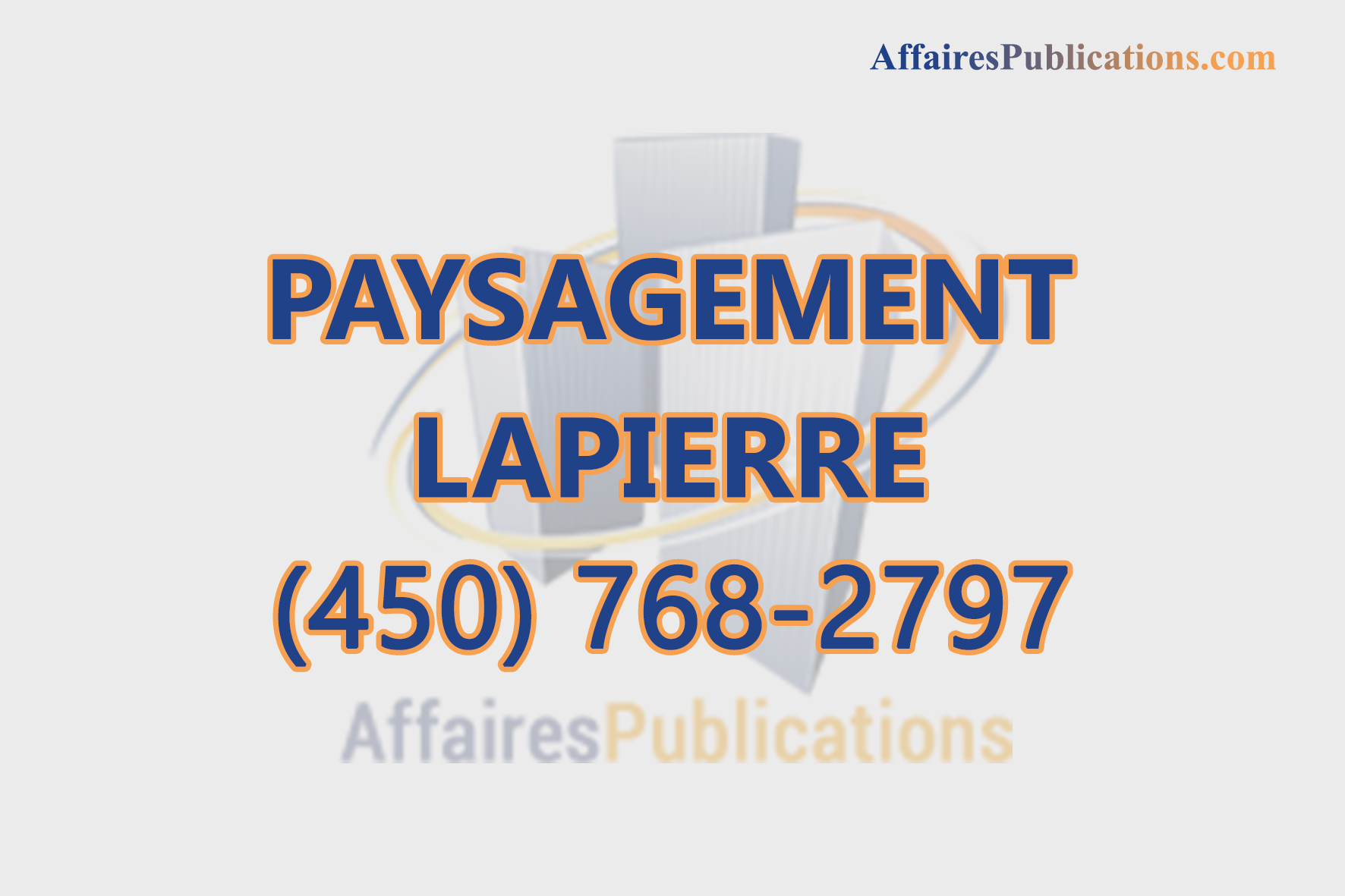 PAYSAGEMENT LAPIERRE