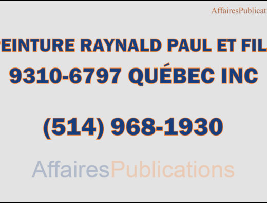 PEINTURE RAYNALD PAUL ET FILS 9310-6797 QUÉBEC INC