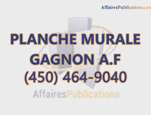 PLANCHE MURALE GAGNON A.F