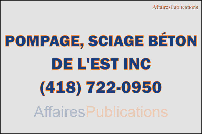 POMPAGE, SCIAGE BÉTON DE L&rsquo;EST