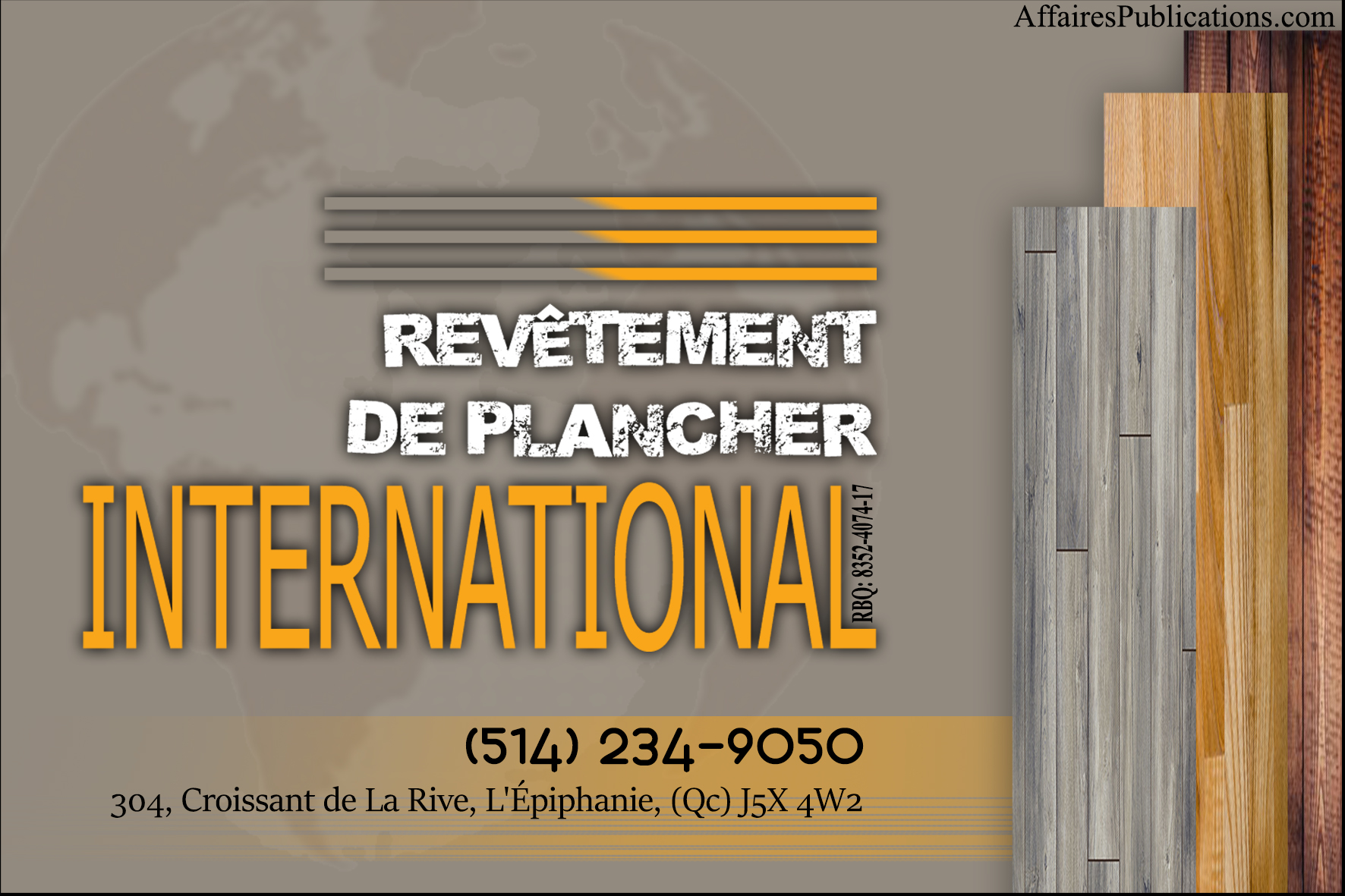 REVÊTEMENT DE PLANCHER INTERNATIONAL