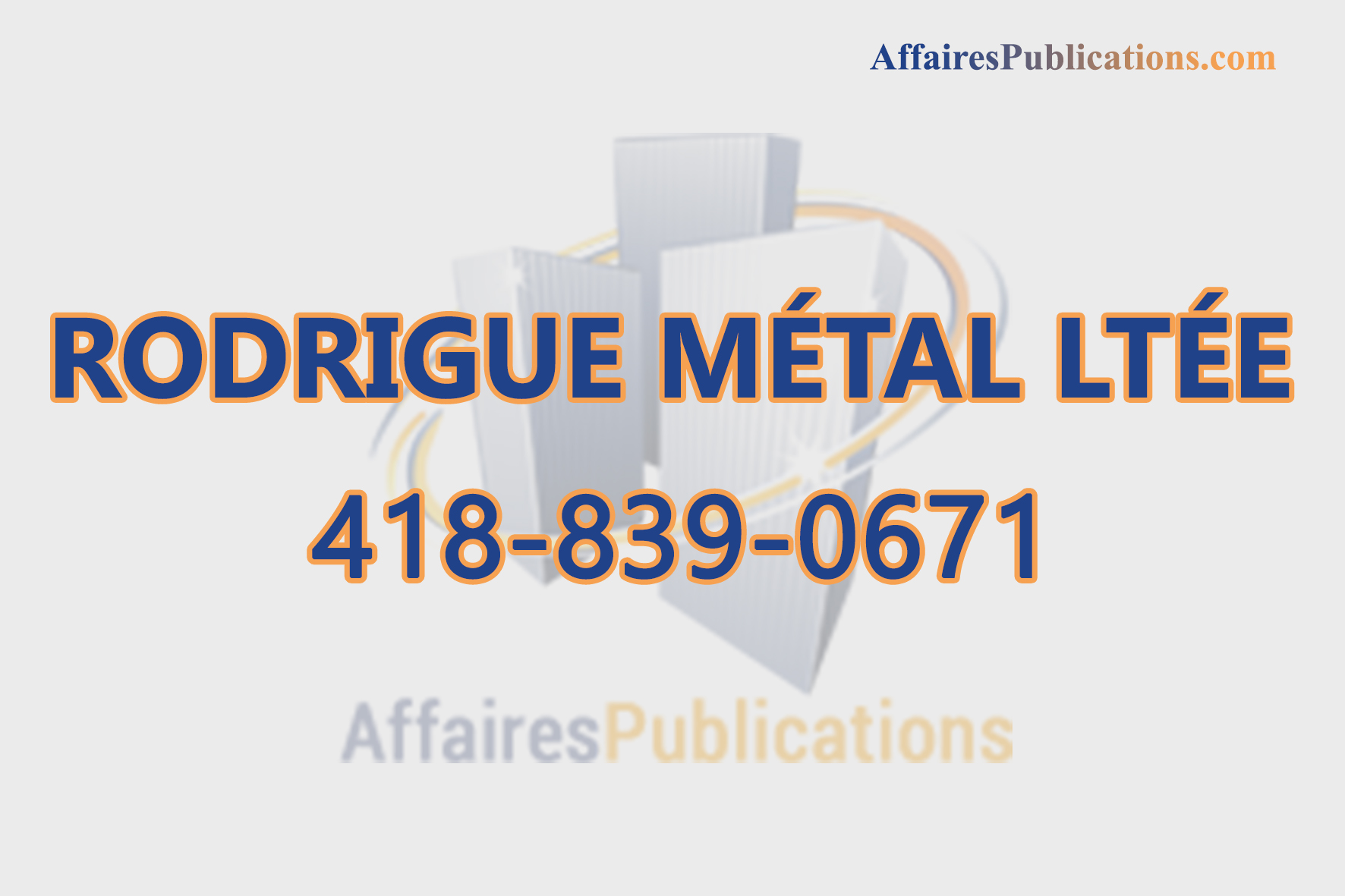 RODRIGUE MÉTAL LTÉE
