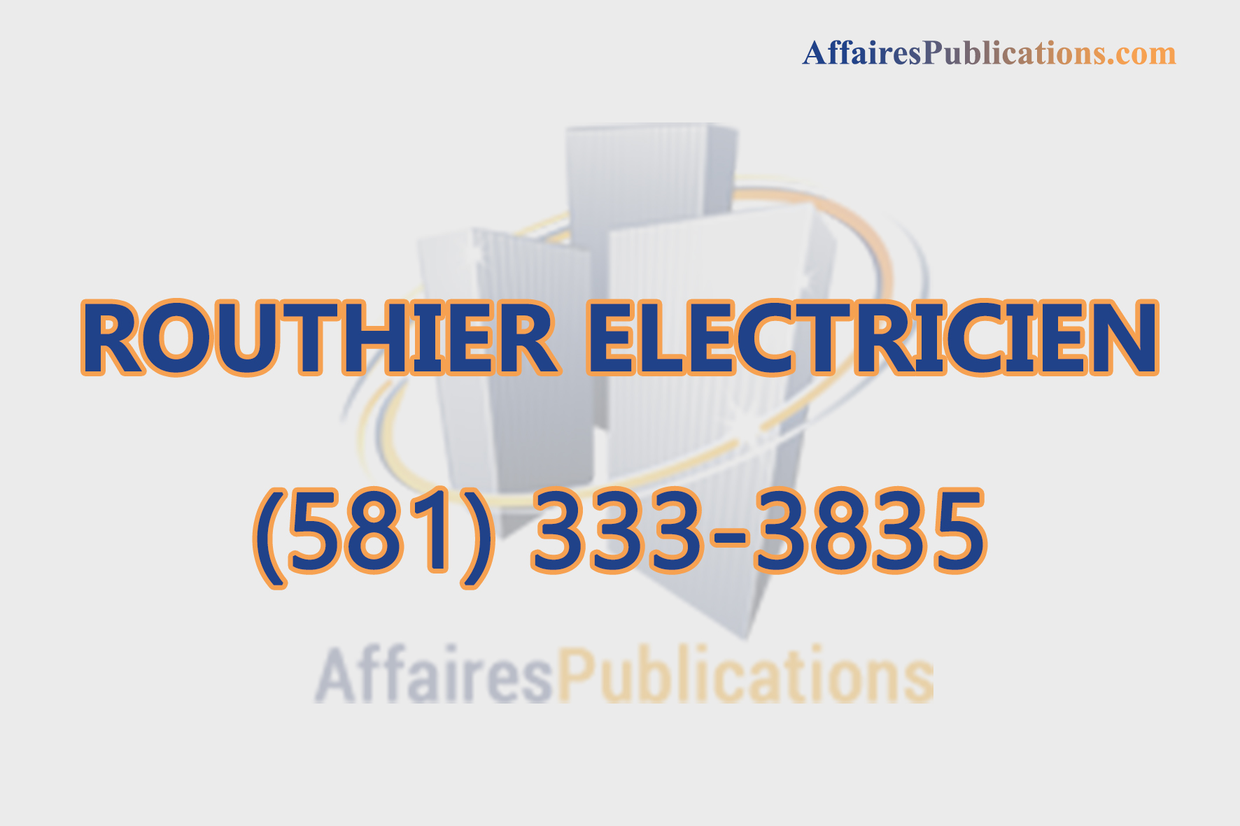 ROUTHIER ELECTRICIEN INC