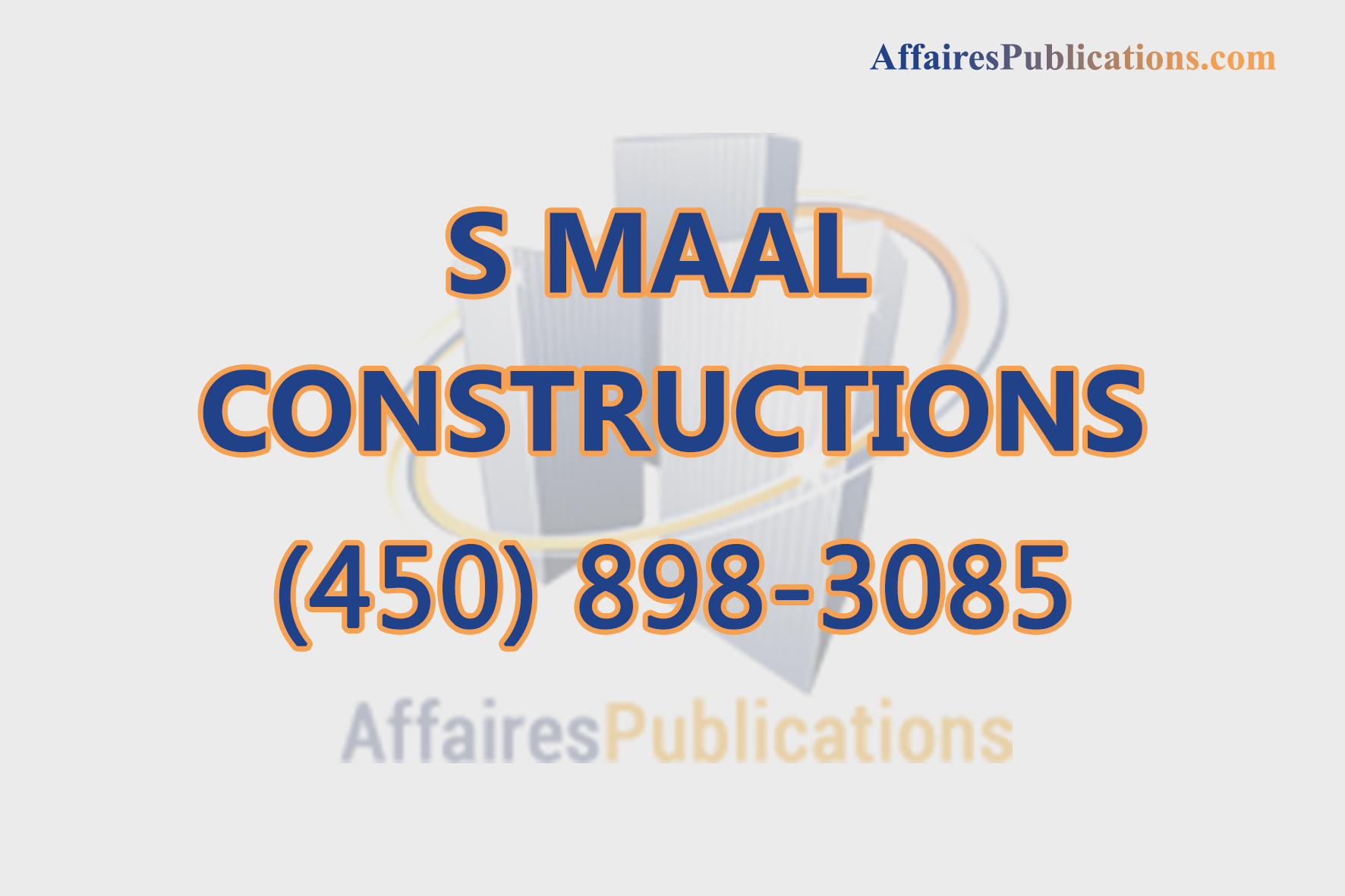 S MAAL CONSTRUCTIONS