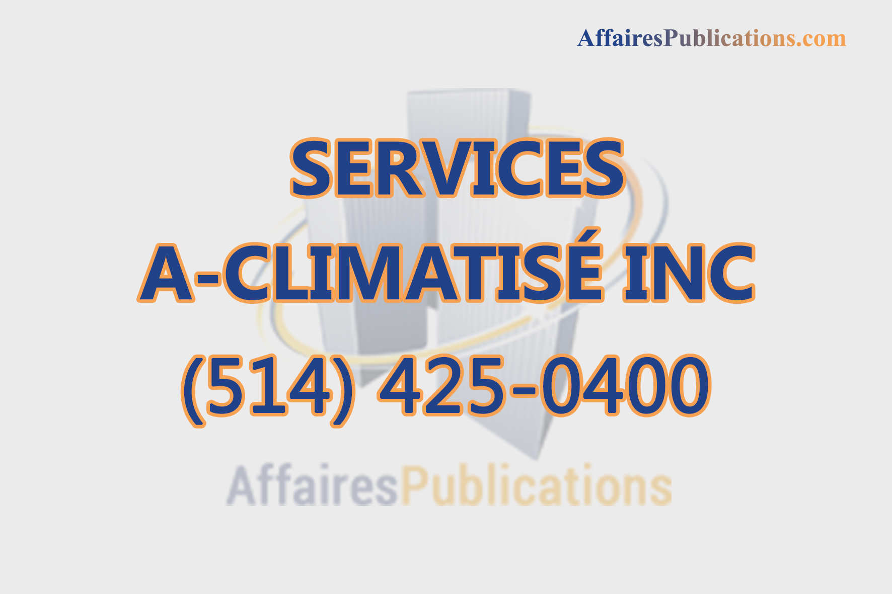 SERVICES A-CLIMATISÉ INC