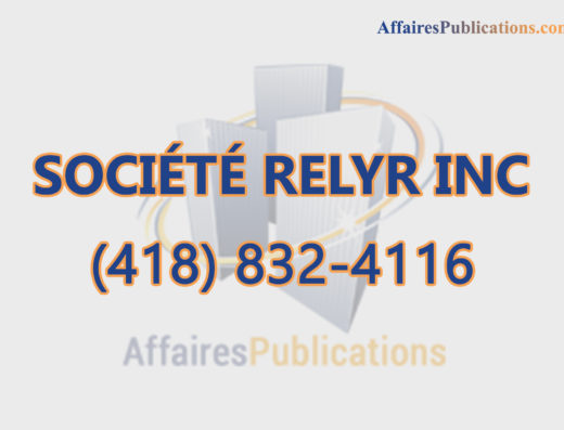 SOCIÉTÉ RELYR INC