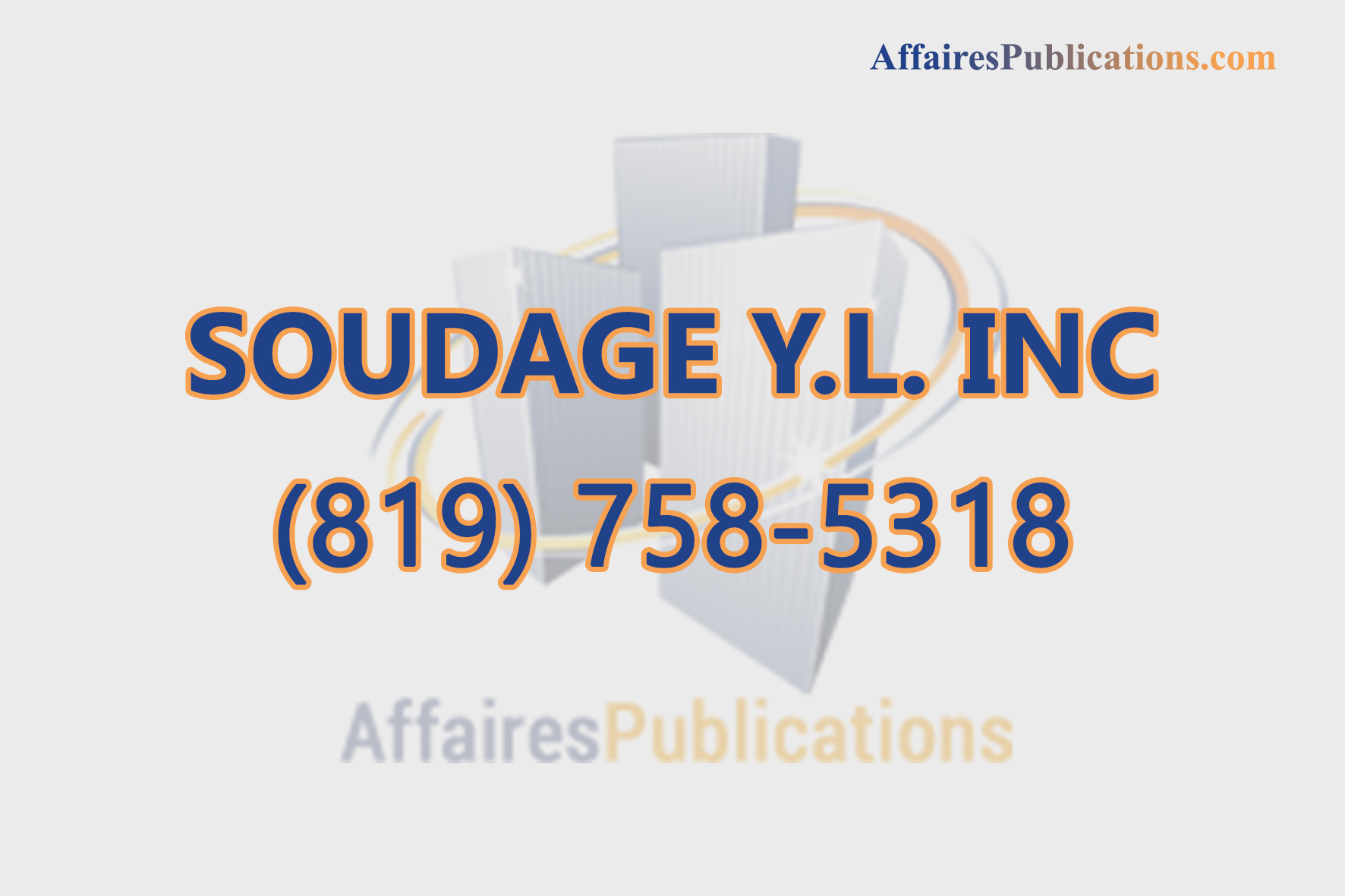SOUDAGE Y.L. INC