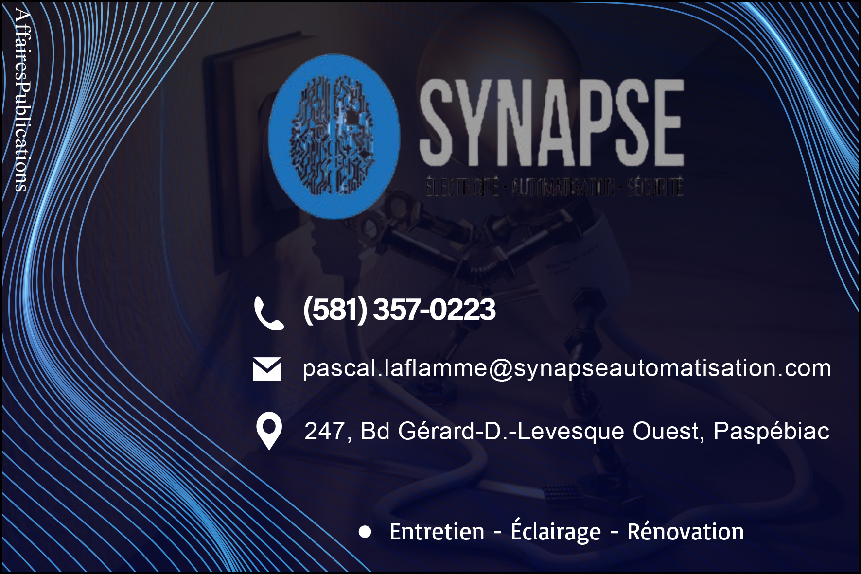 SYNAPSE AUTOMATISATION INC