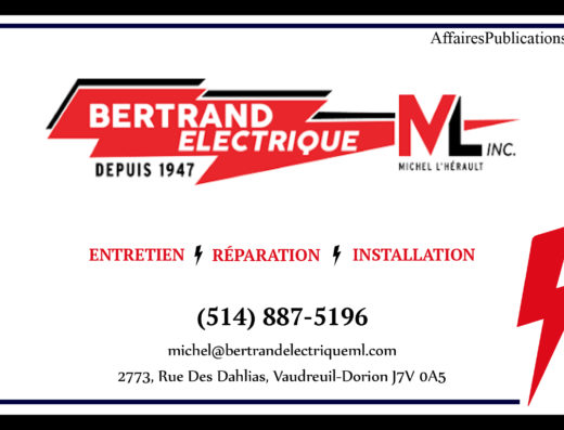 BERTRAND ELECTRIQUE ML INC