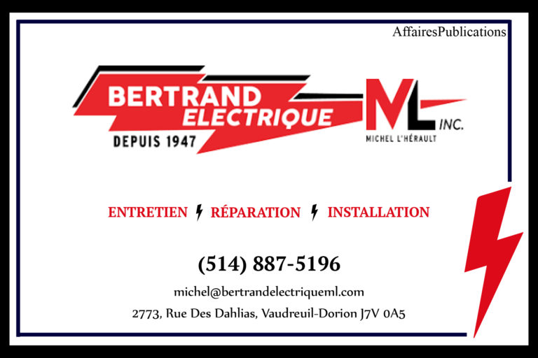 BERTRAND ELECTRIQUE ML INC