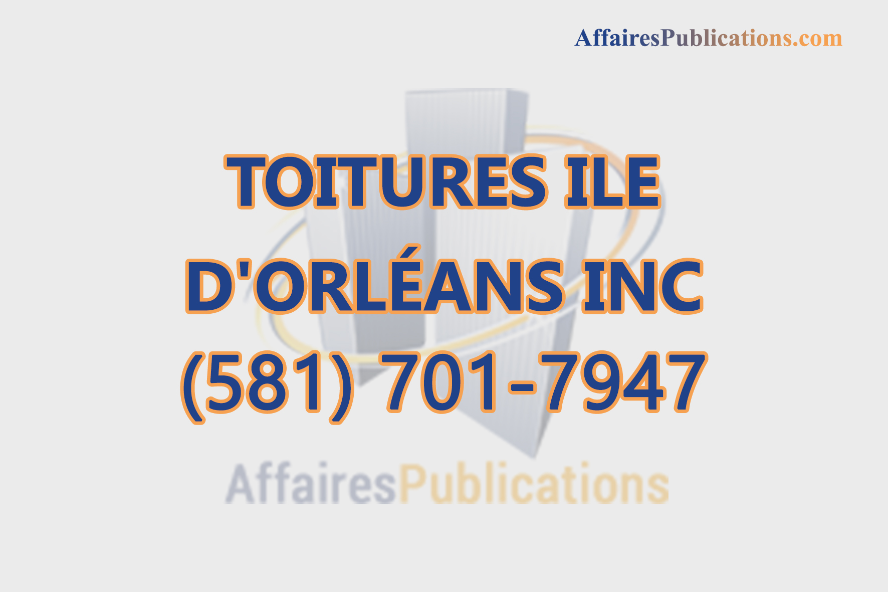 TOITURES ILE D&rsquo;ORLÉANS INC