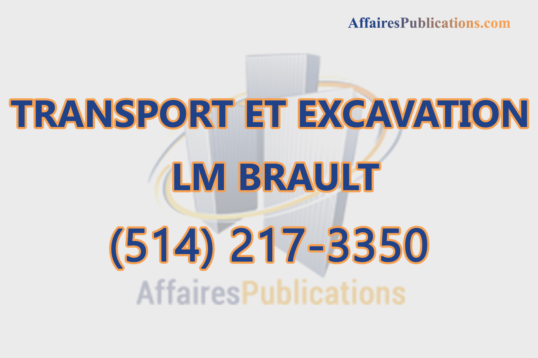 TRANSPORT ET EXCAVATION LM BRAULT