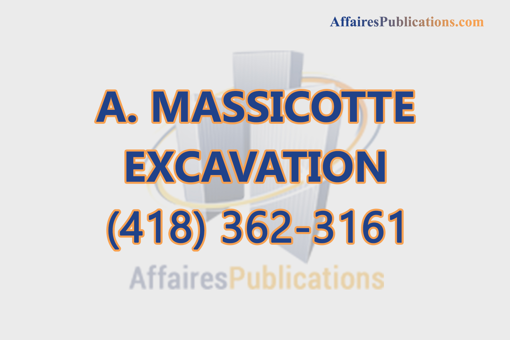 A. MASSICOTTE EXCAVATION