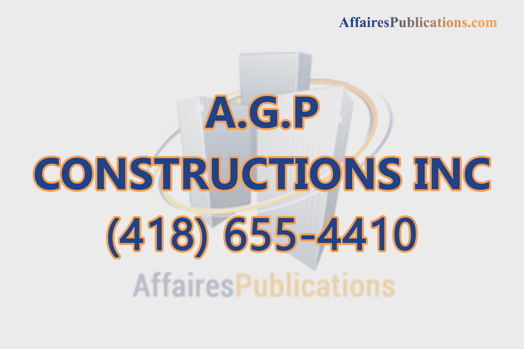 A.G.P CONSTRUCTIONS INC