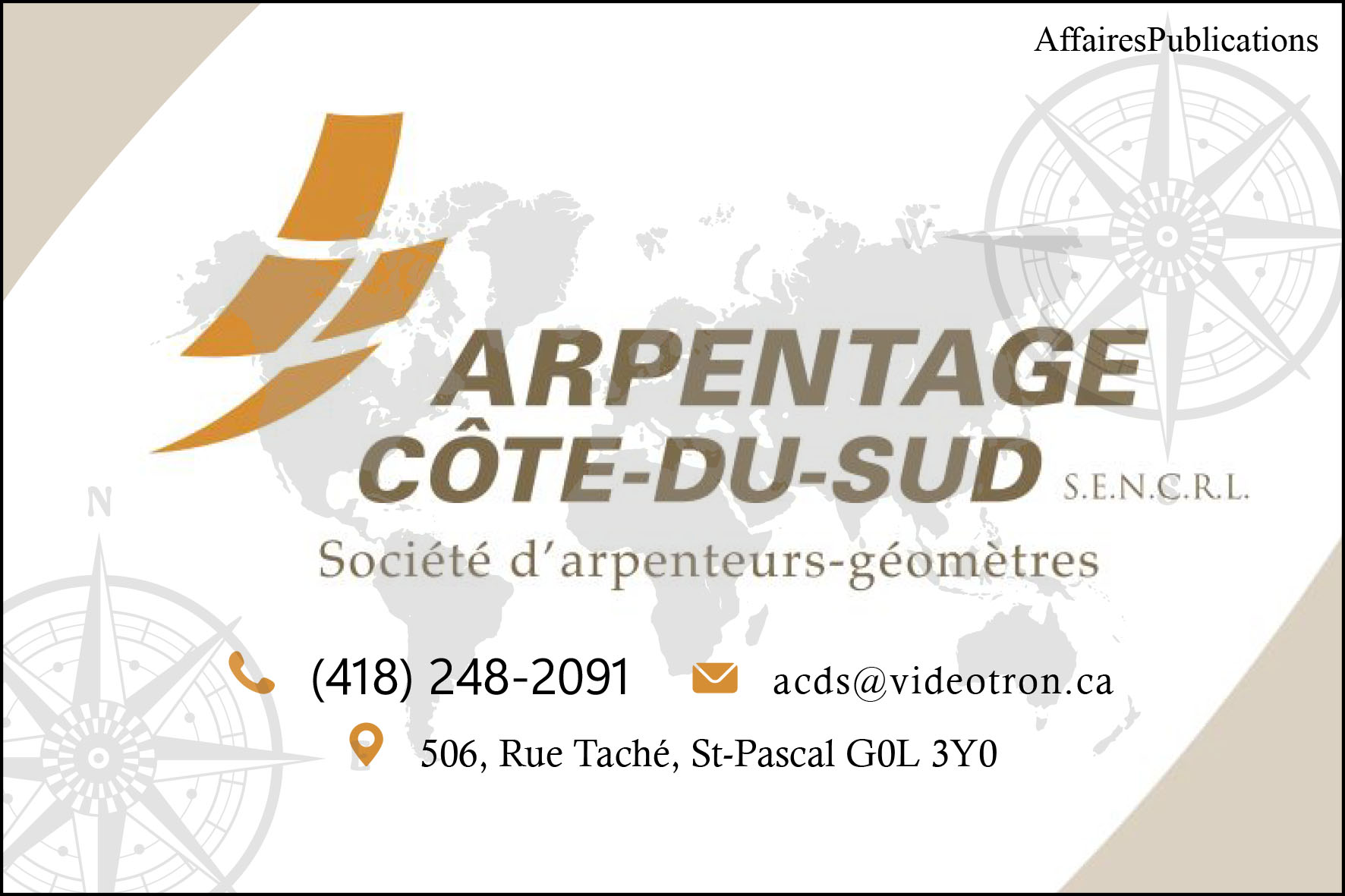 ARPENTAGE CÔTE DU SUD