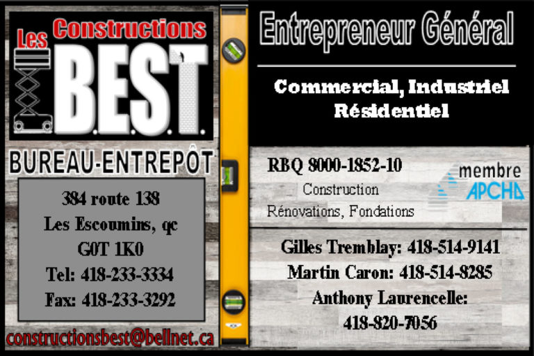 CONSTRUCTION B.E.S.T INC