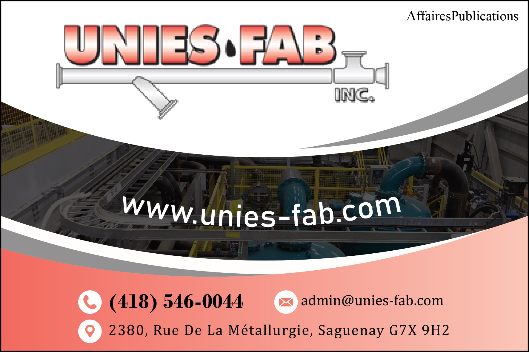 UNIES-FAB  9127-8754 QUÉBEC INC