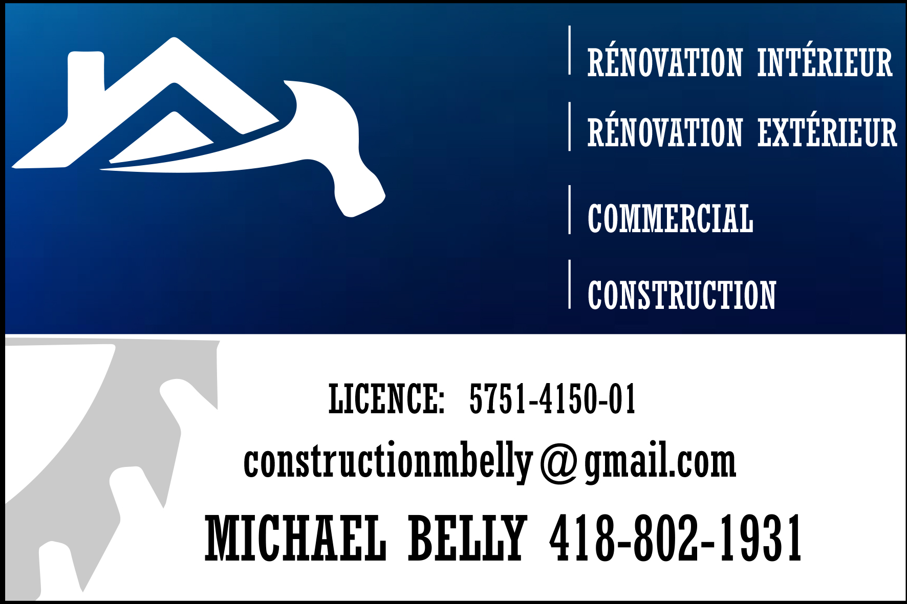 CONSTRUCTION ET RÉNOVATION MICKAEL BELLEY