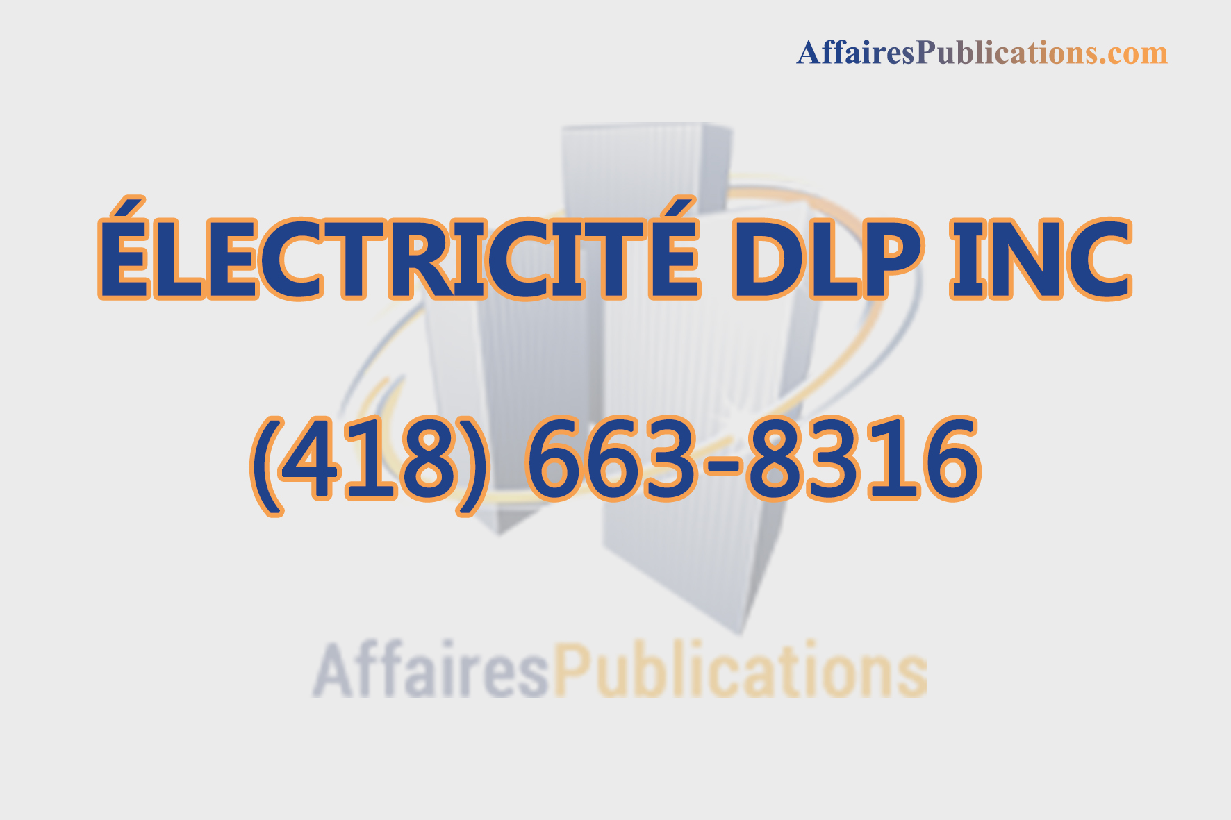 ÉLECTRICITÉ DLP INC
