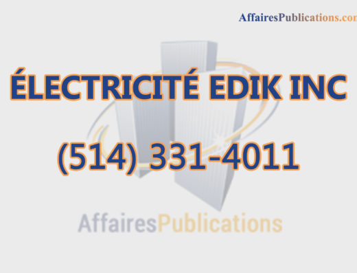 ÉLECTRICITÉ EDIK INC