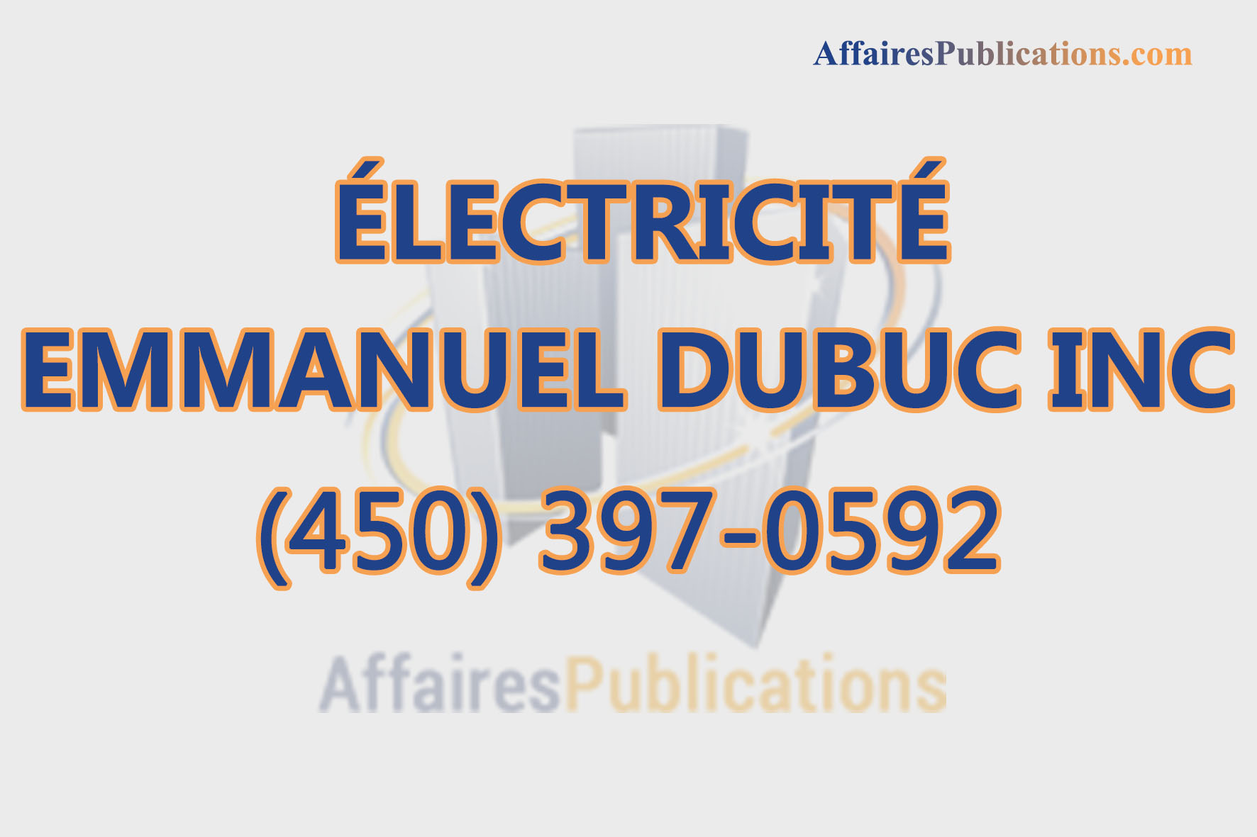 ÉLECTRICITÉ EMMANUEL DUBUC INC