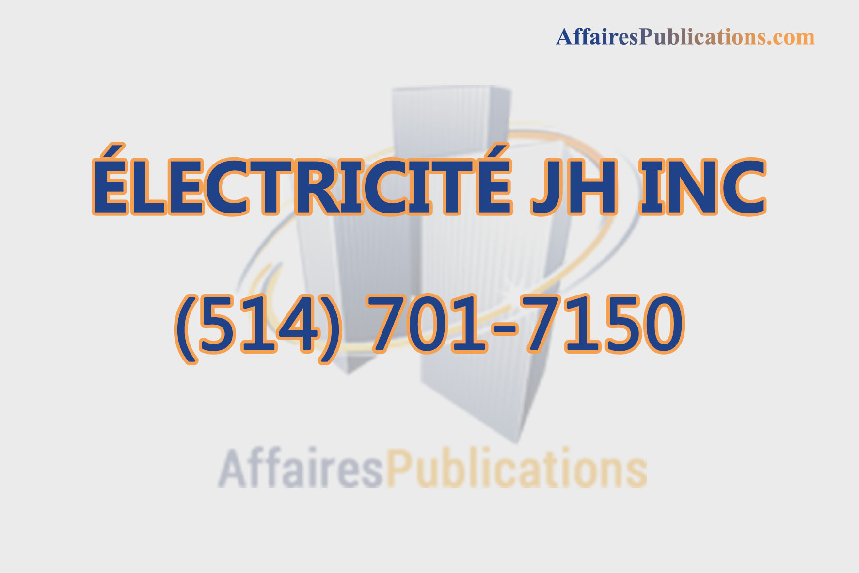 ÉLECTRICITÉ JH INC