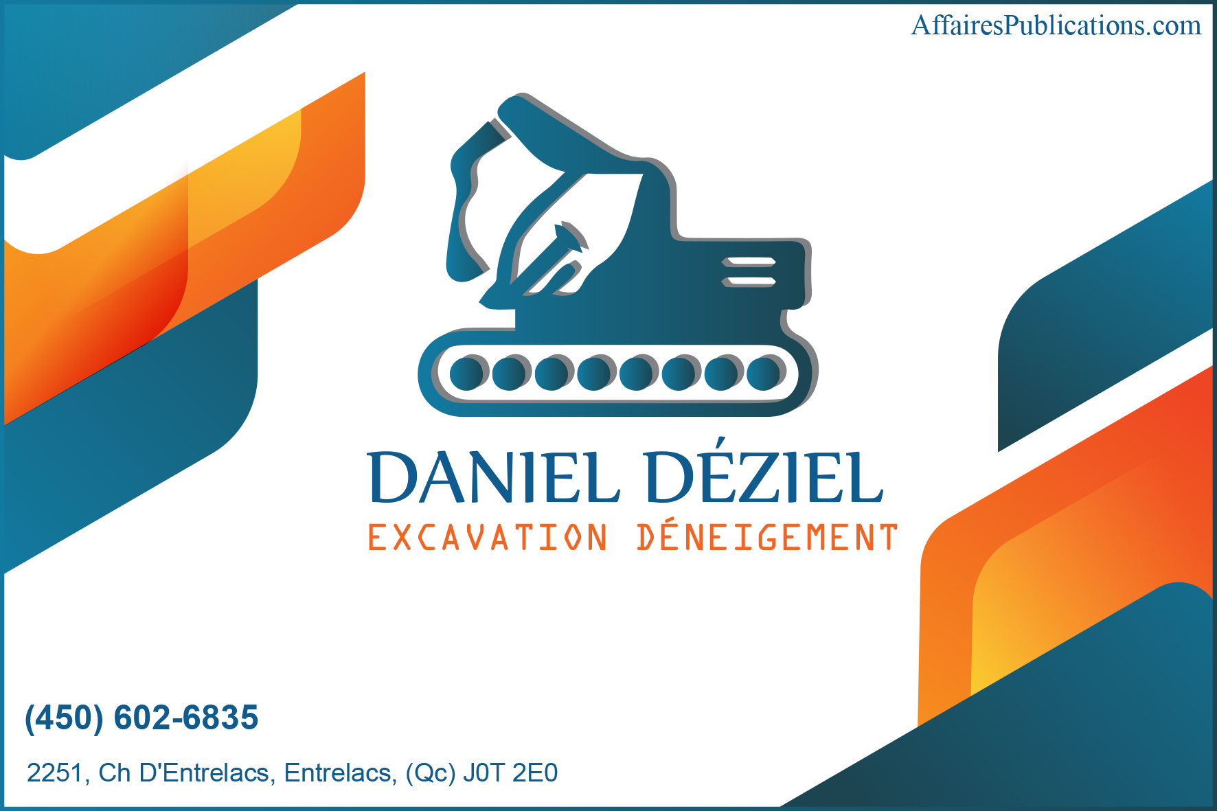 DANIEL DÉZIEL EXCAVATION DÉNEIGEMENT