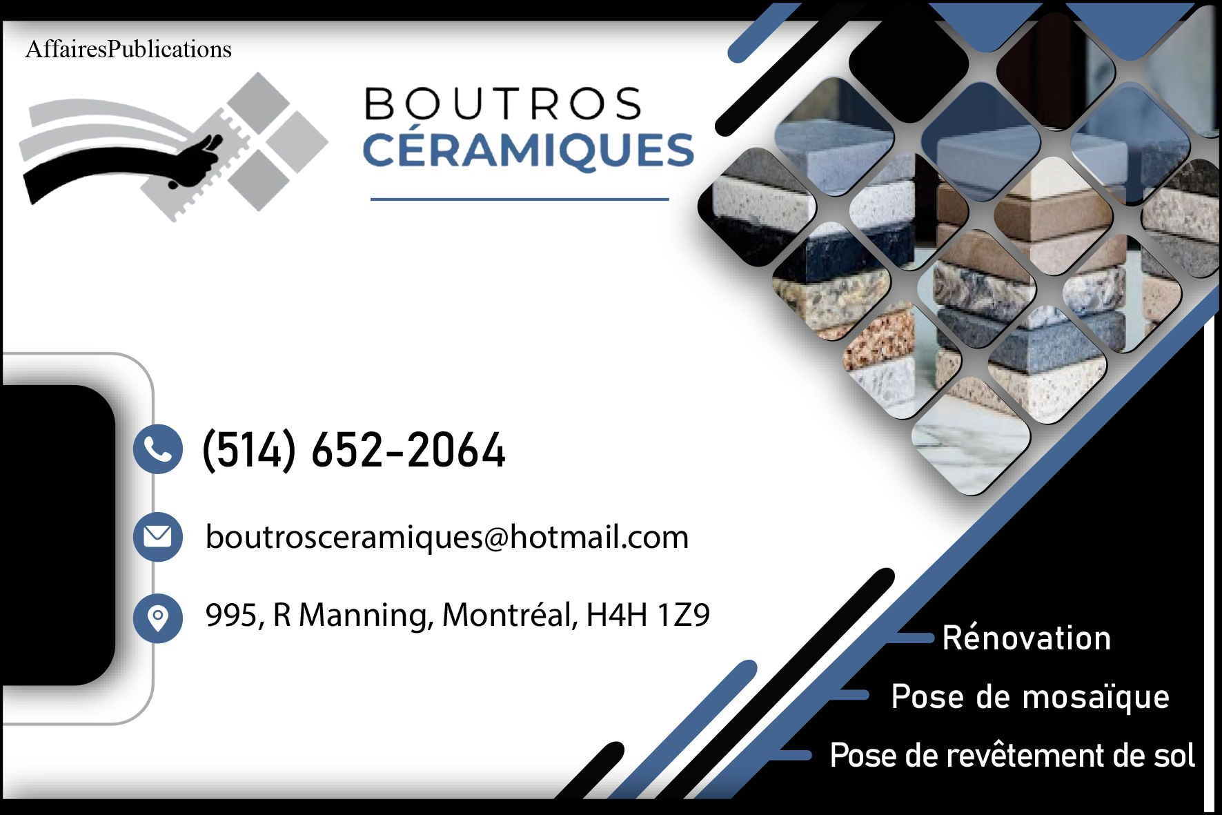 BOUTROS CÉRAMIQUES INC