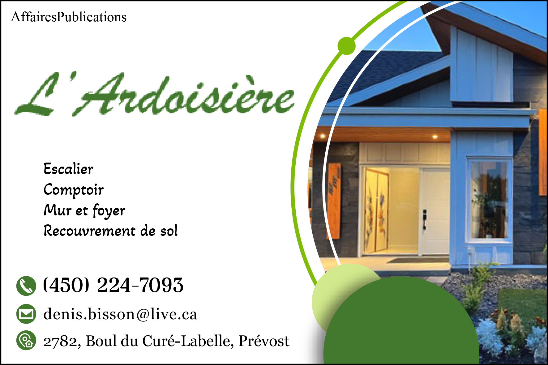 L&rsquo;ARDOISIÈRE INC