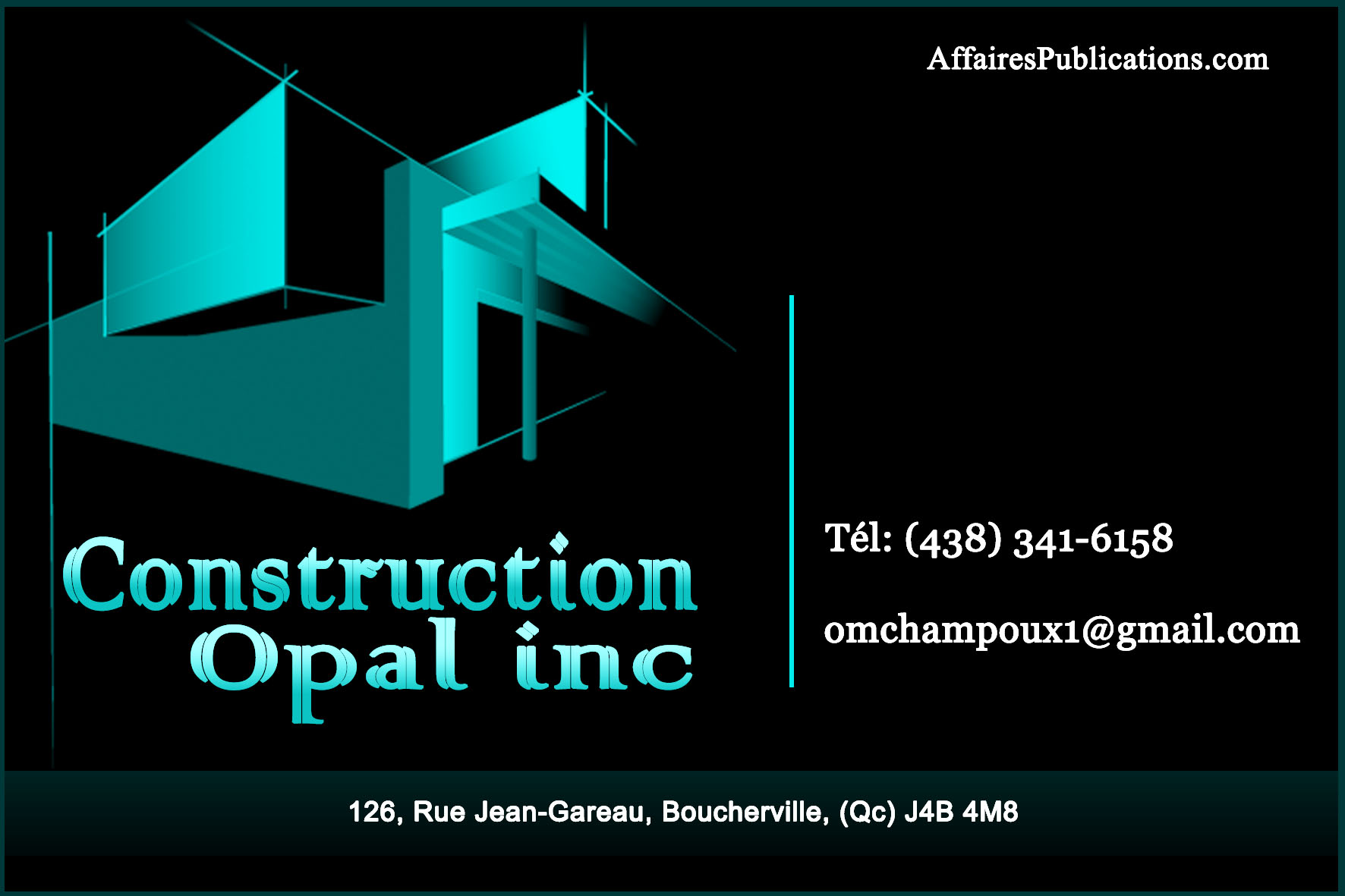 CONSTRUCTION OPAL INC
