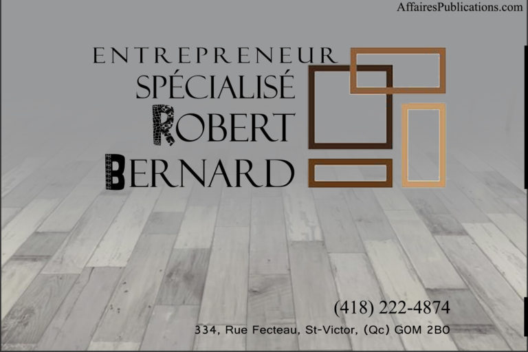 ENTREPRENEUR SPÉCIALISÉ ROBERT BERNARD