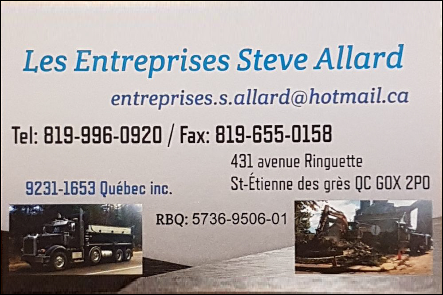 ENTREPRISES STEVE ALLARD