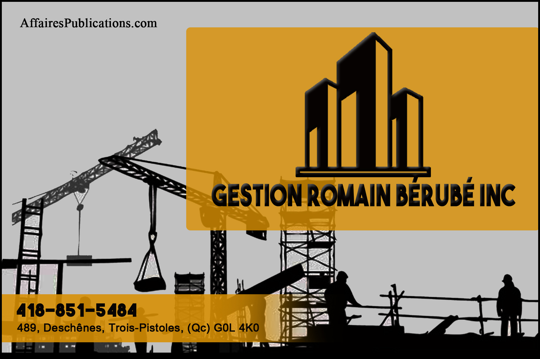 GESTION ROMAIN BÉRUBÉ INC