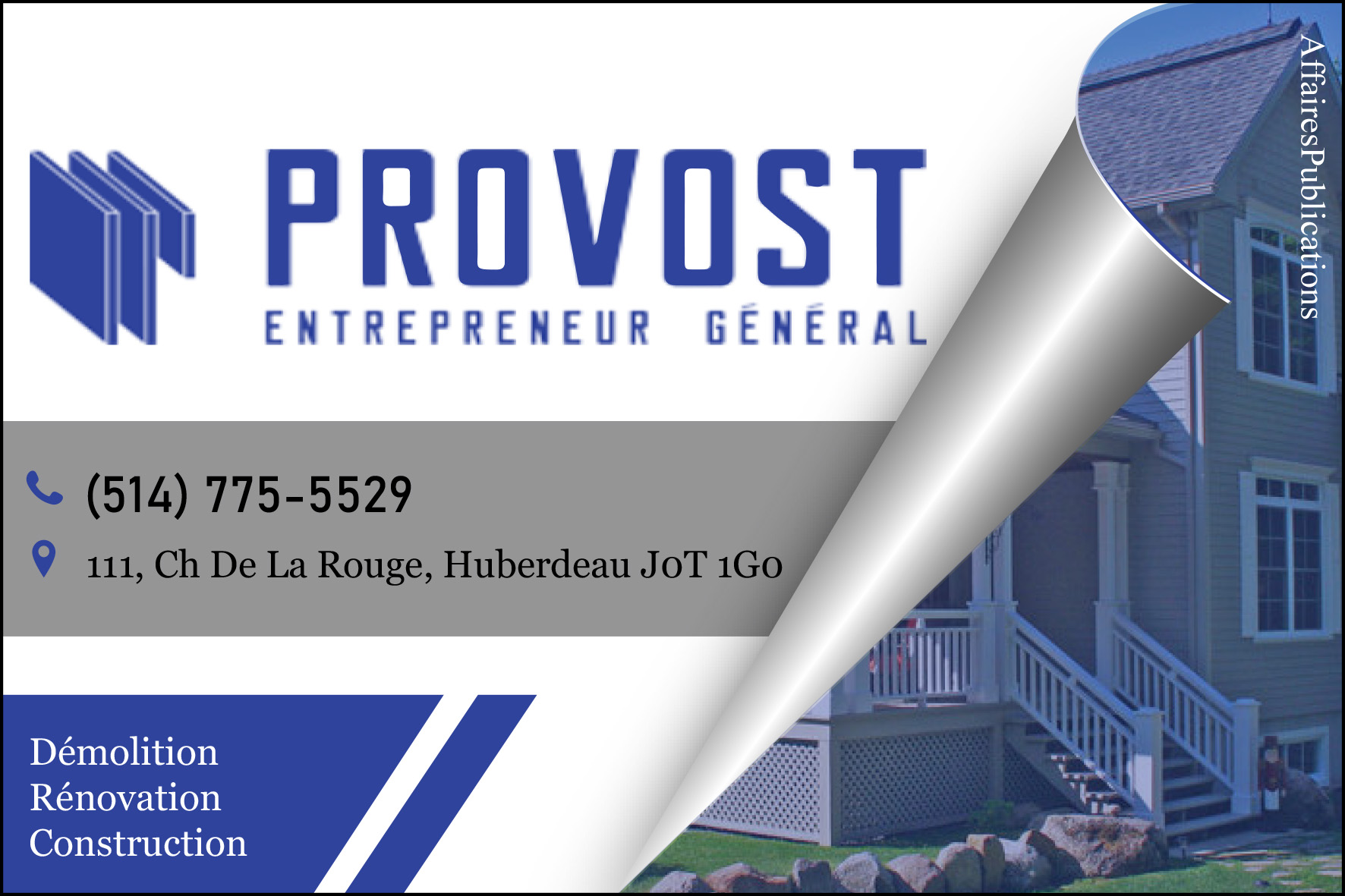 PROVOST ENTREPRENEUR GÉNÉRAL