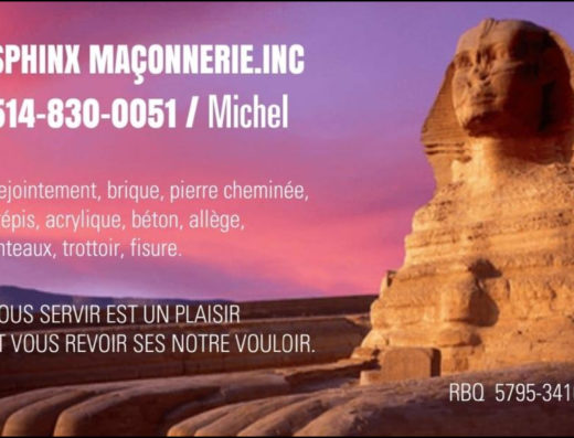 MAÇONNERIE SPHINX INC