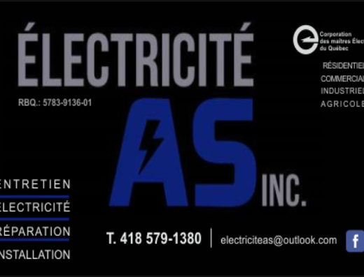 ÉLECTRICITÉ A.S. INC