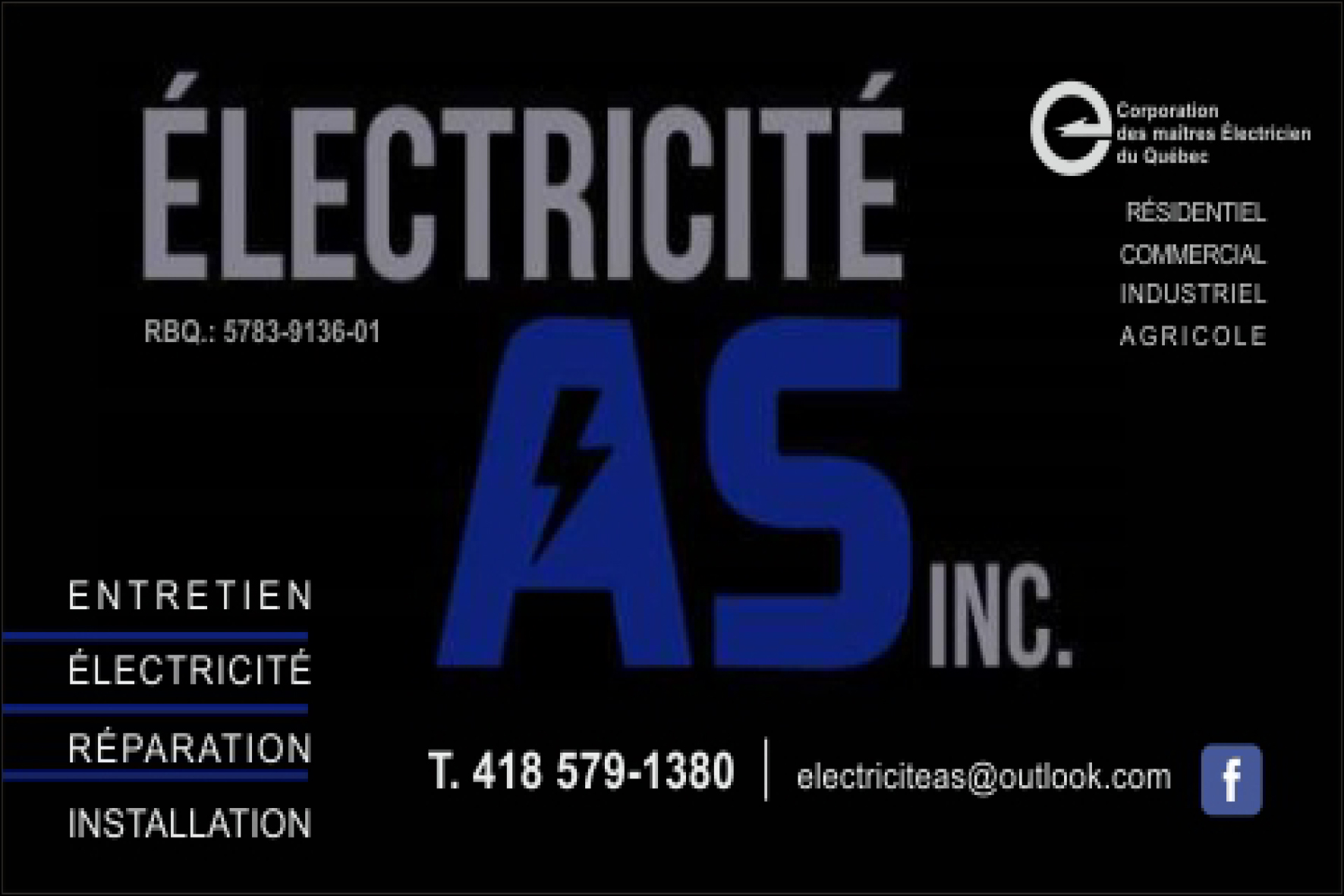 ÉLECTRICITÉ A.S. INC