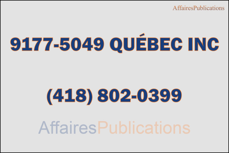 9177-5049 QUÉBEC INC