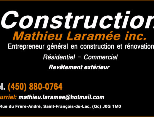 CONSTRUCTION MATHIEU LARAMÉE