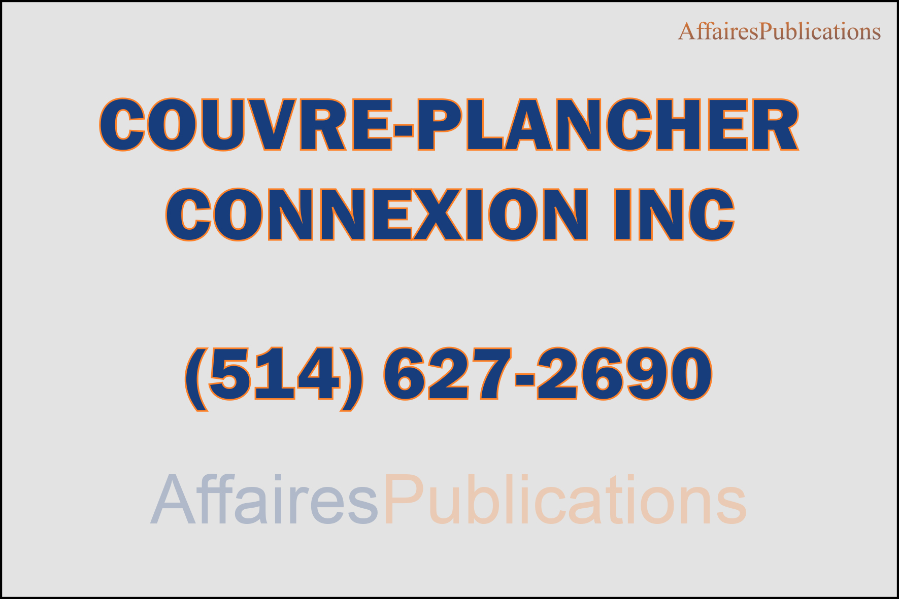 COUVRE-PLANCHER CONNEXION