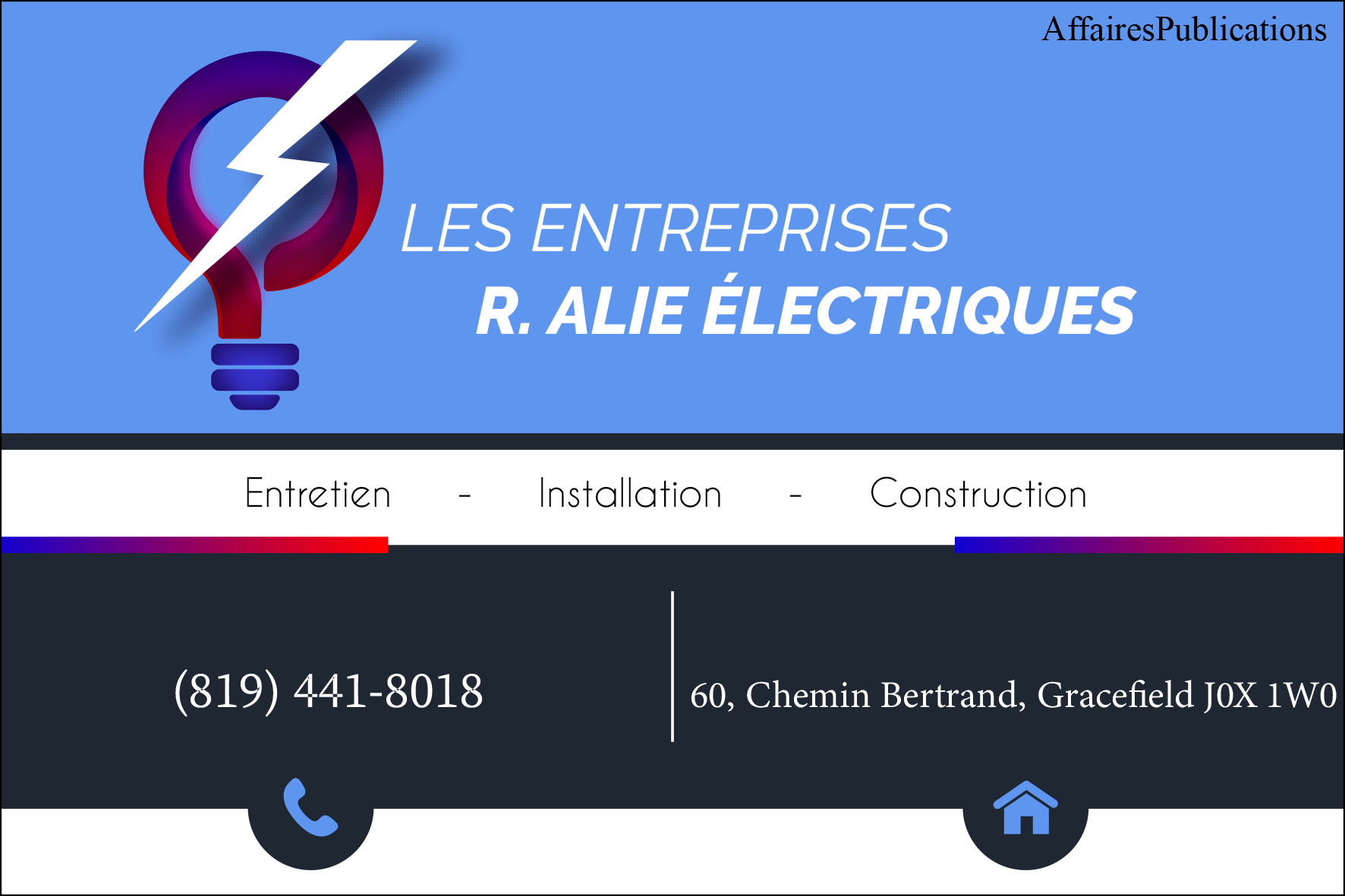 LES ENTREPRISES R. ALIE ÉLECTRIQUES