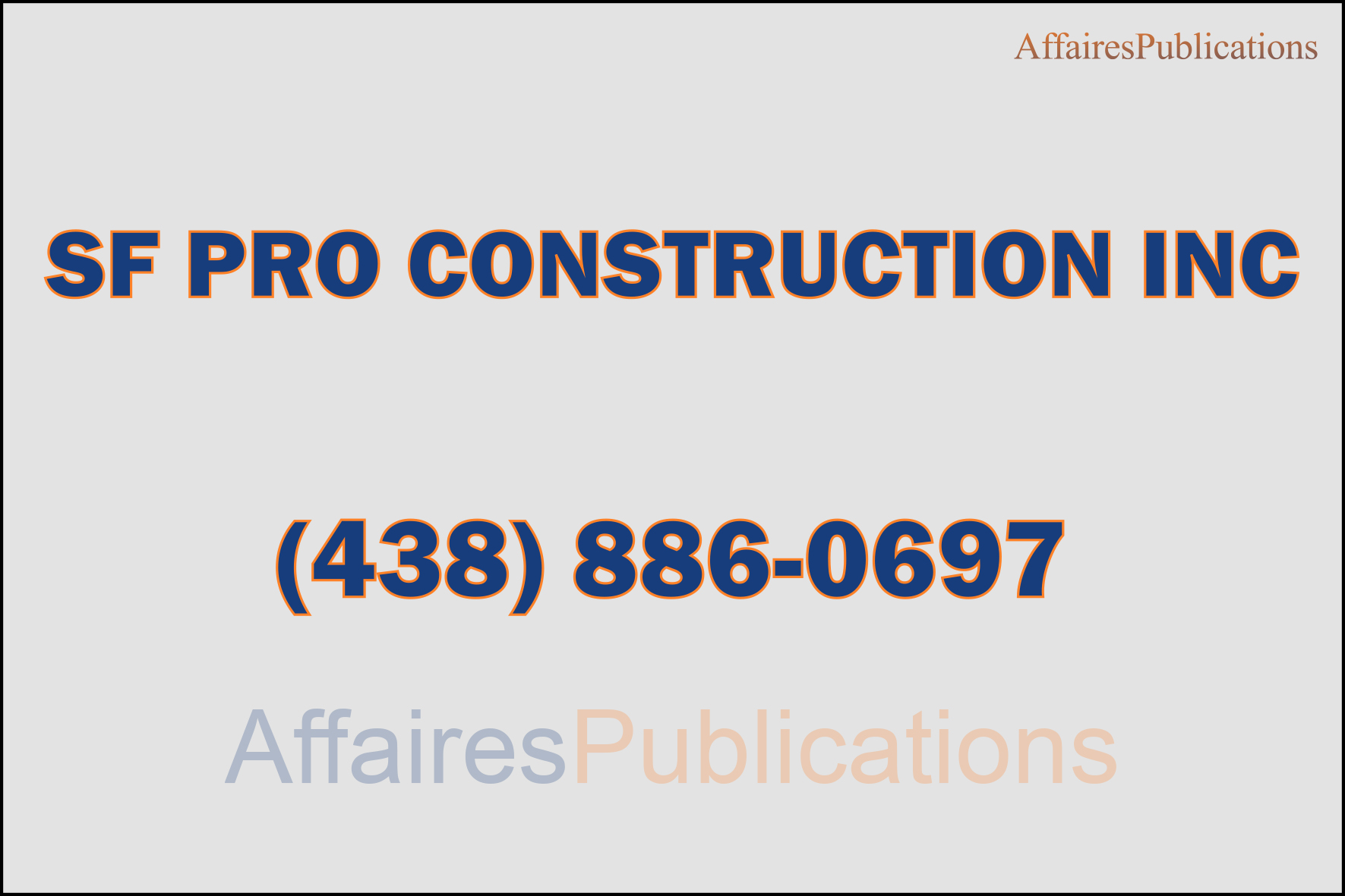 SF PRO CONSTRUCTION INC
