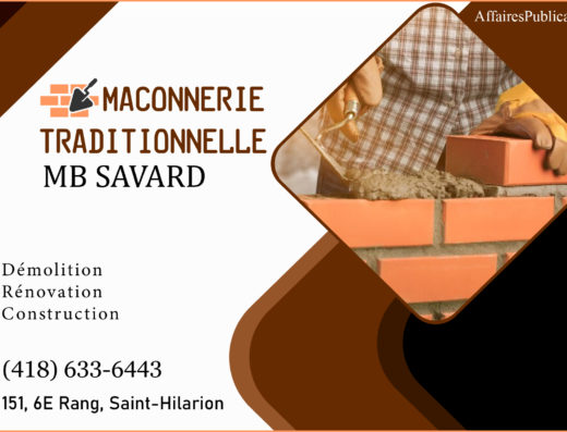 MAÇONNERIE TRADITIONNELLE MB SAVARD