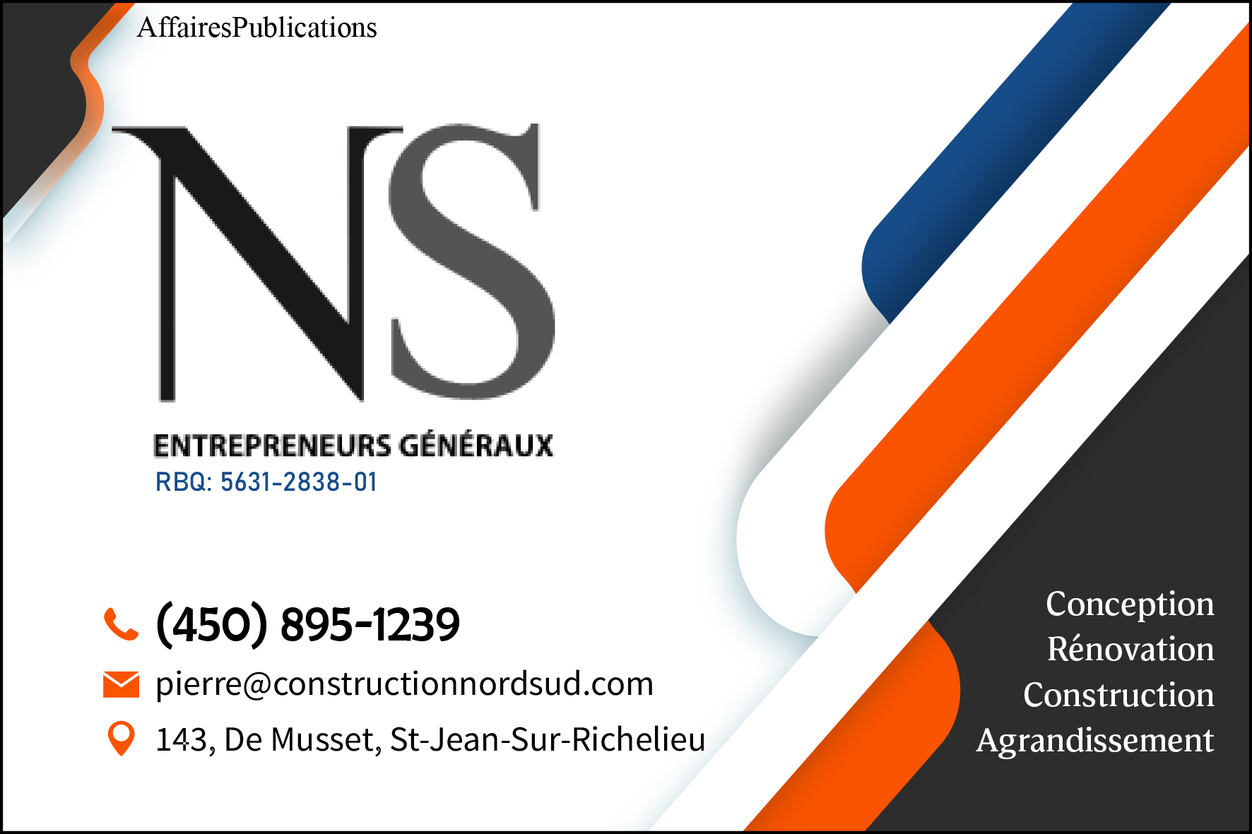 CONSTRUCTION NORD SUD 2011