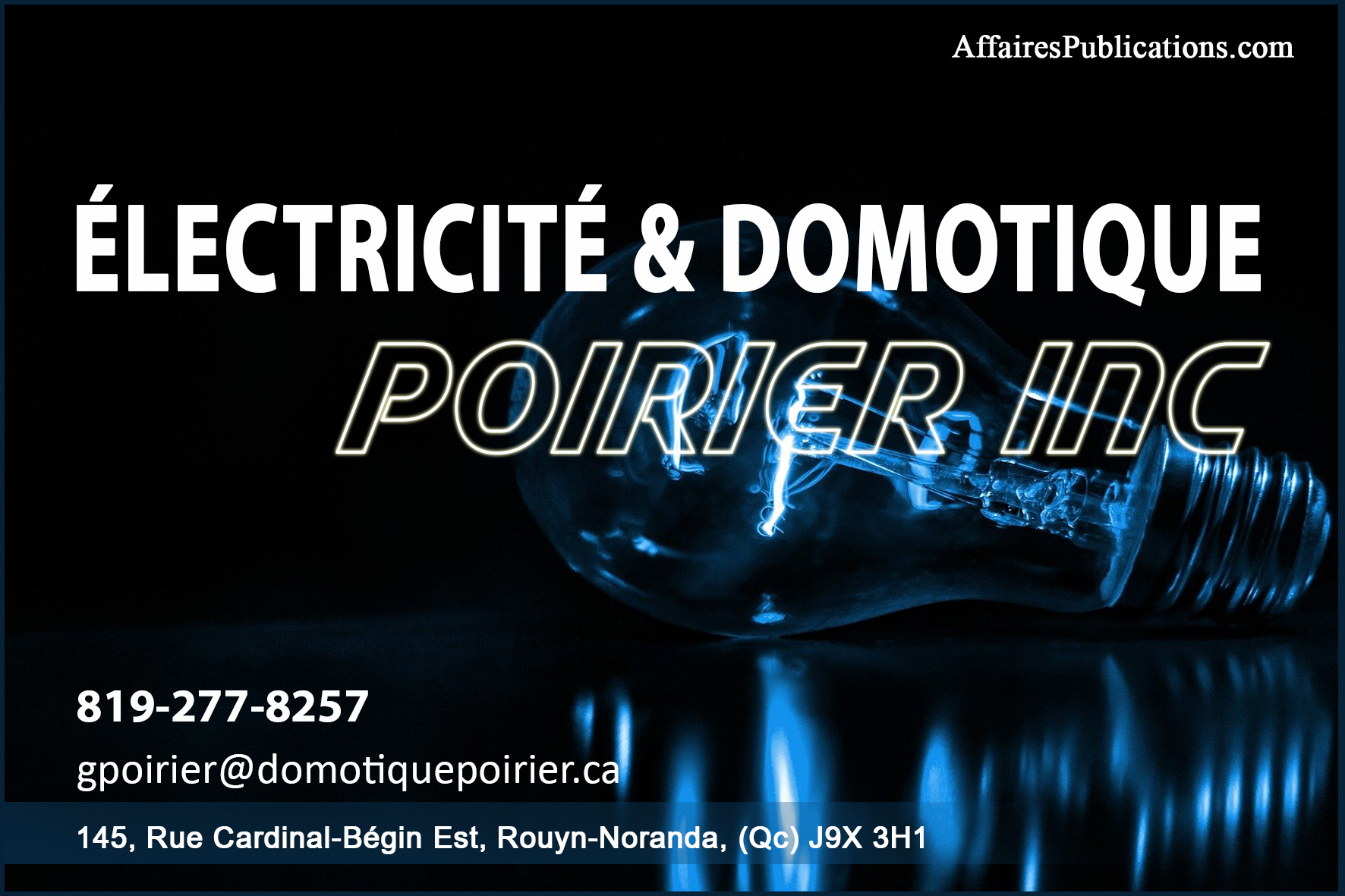 ÉLECTRICITÉ ET DOMOTIQUE POIRIER