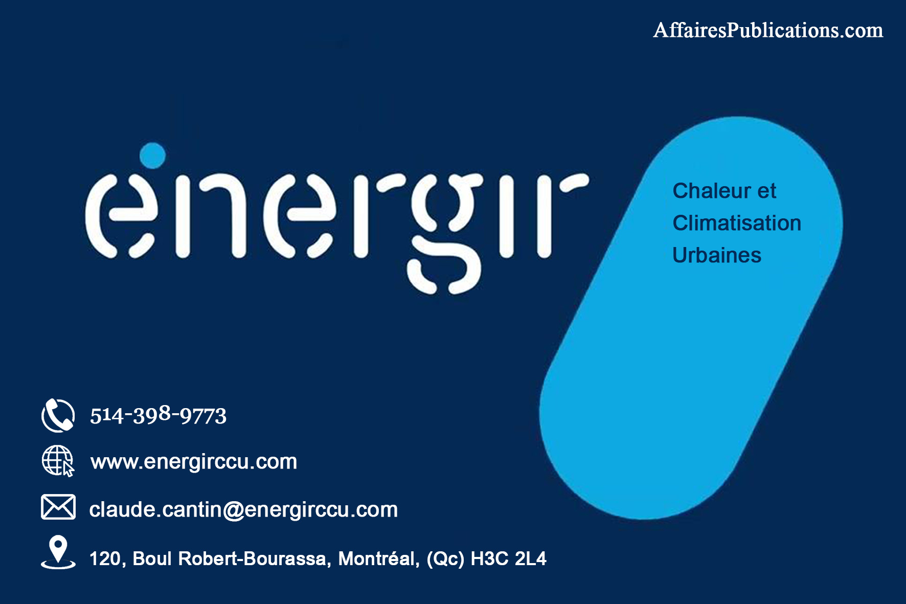 ÉNERGIR, CHALEUR ET CLIMATISATION URBAINES