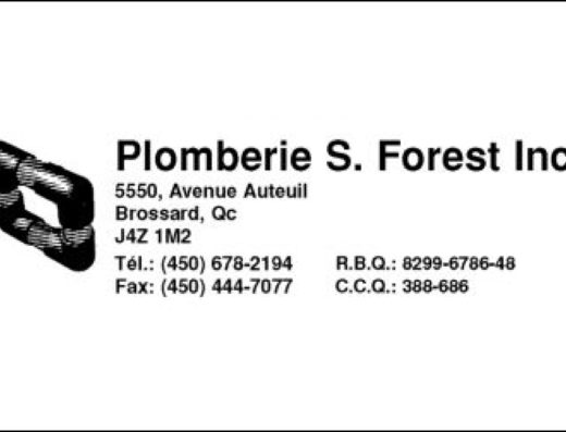 PLOMBERIE S FOREST INC