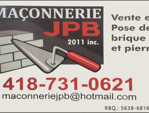 MAÇONNERIE JPB 9252-8439 QUÉBEC INC