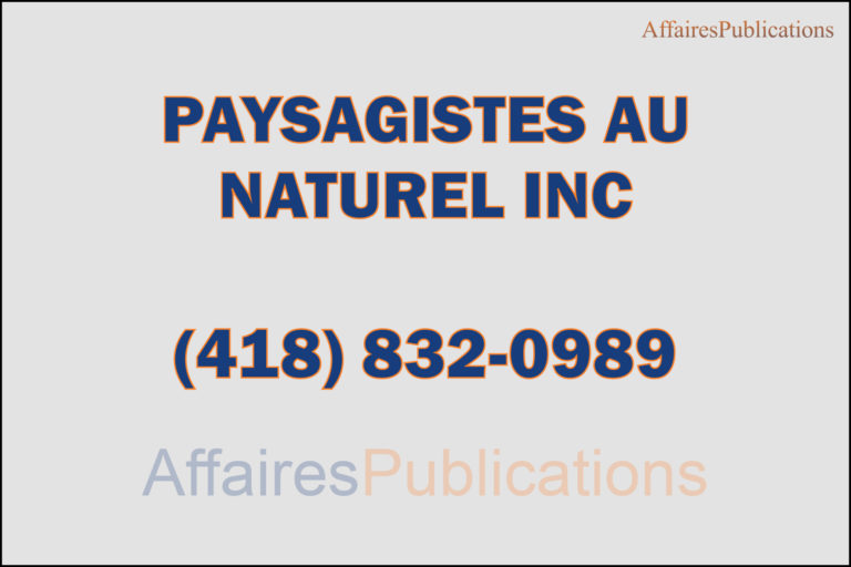 PAYSAGISTES AU NATUREL